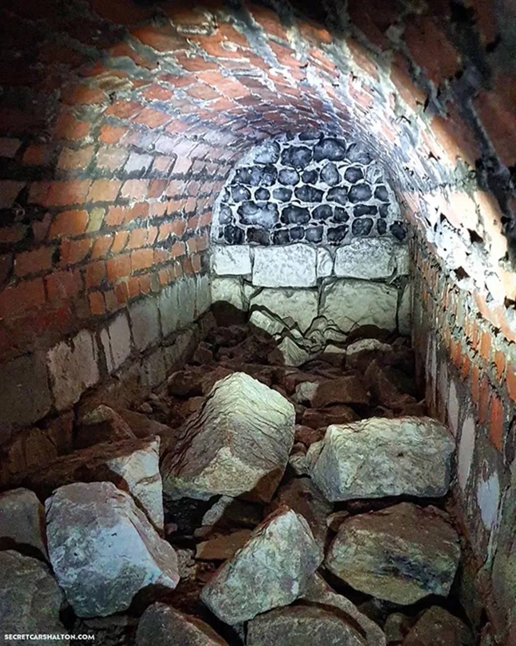 Inside the cramped Spring Head that’s the most westerly source of the River Wandle