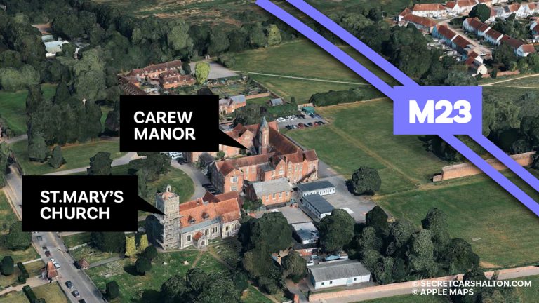 A motorway next to Beddington Park? They’d even started building it…