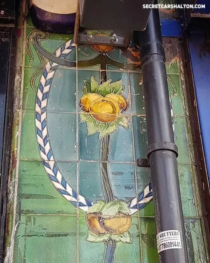 Ornate tiles from long-lost shops across Sutton