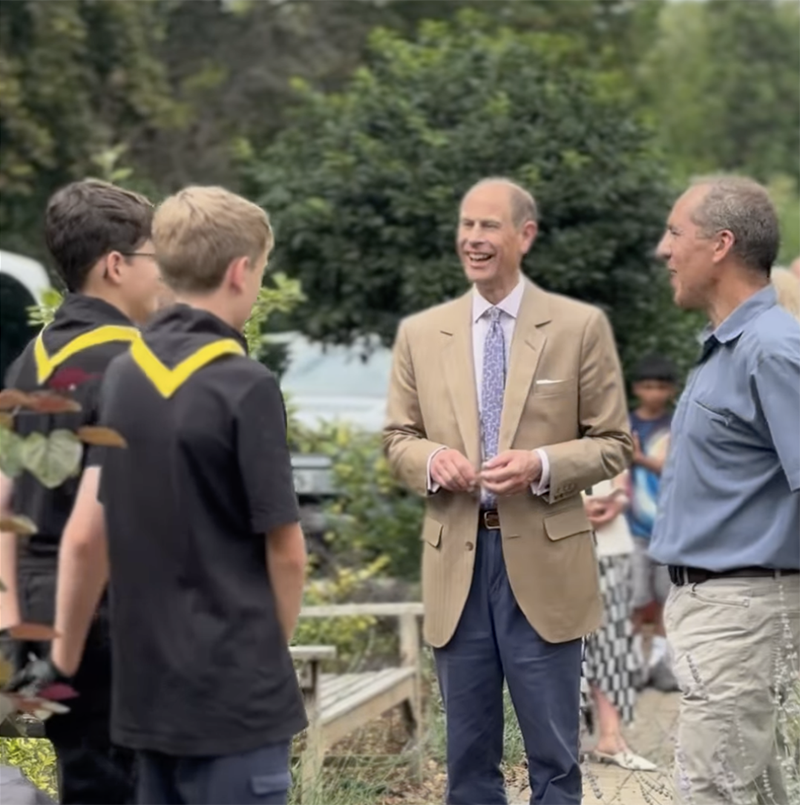 Prince Edward returns to Sutton to visit the YourSpace community garden Prince Edward returns to Sutton to visit the YourSpace community garden